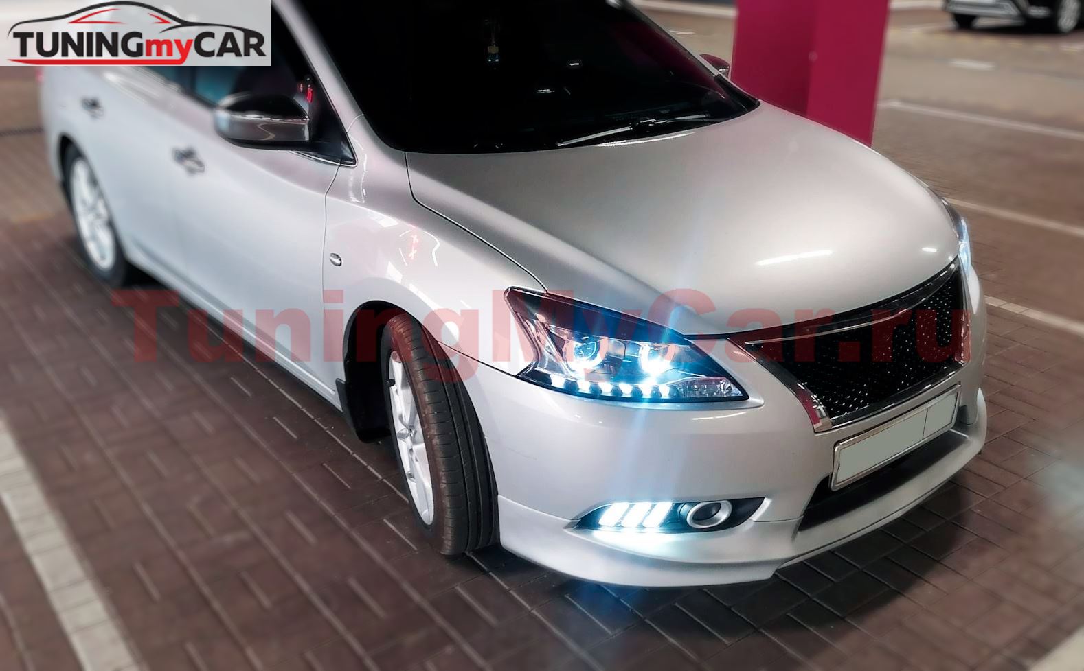 Реснички на фары NISSAN SENTRA 2014-2017