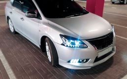 Реснички на фары NISSAN SENTRA 2014-2017