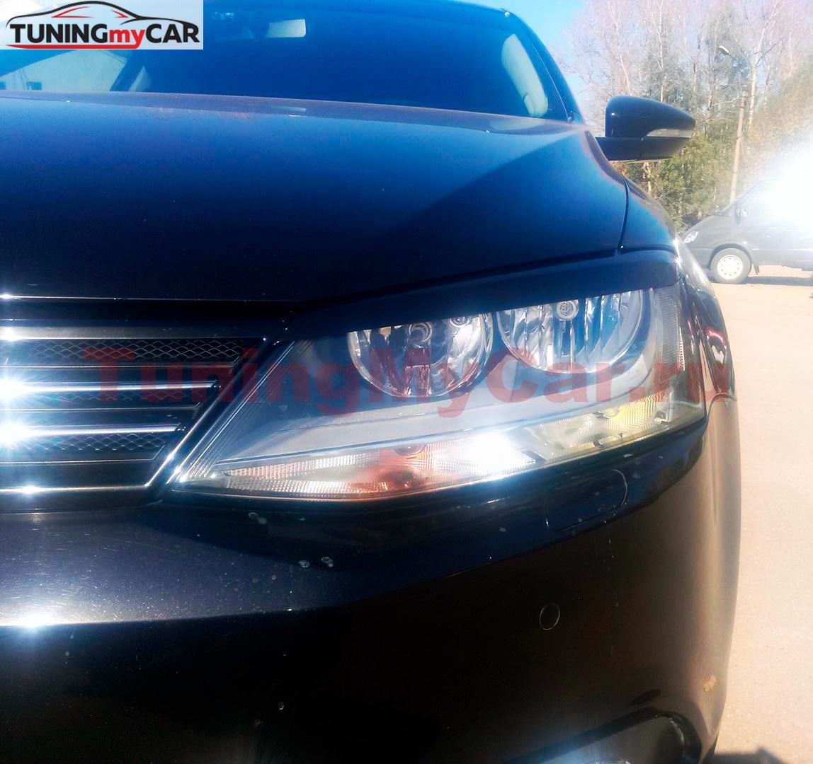 Накладки на фары (реснички) для Volkswagen Jetta 2010-2019