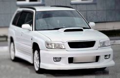 Реснички на фары для Subaru Forester SF5 рестайлинг 2000-2002