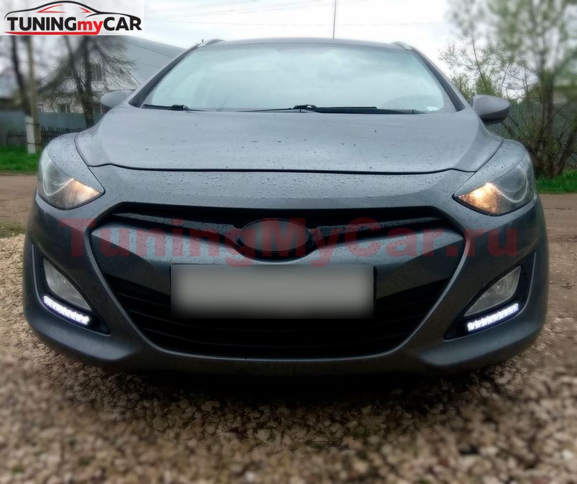 Накладки на фары (реснички) для Hyundai i30 2012-2015
