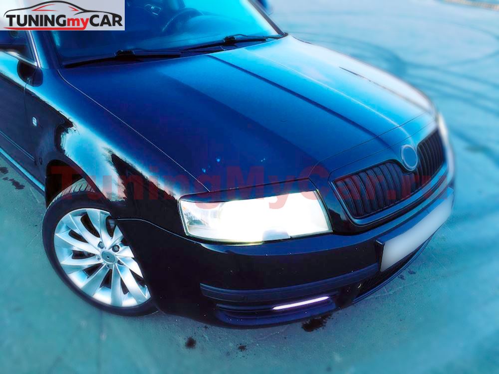 Реснички на фары для Skoda Superb 2001-2008