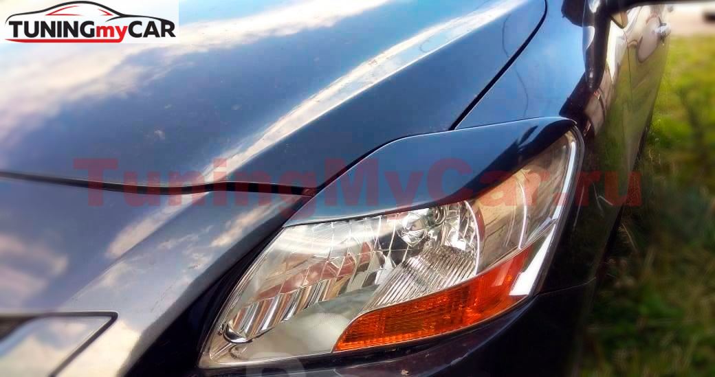 Реснички на фары для Toyota Belta 2005-2012 NCP96