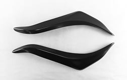 Накладки на передние фары (реснички) для Toyota LC Prado 150 2009-2013