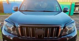 Накладки на передние фары (реснички) для Toyota LC Prado 150 2009-2013