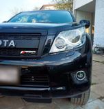 Накладки на передние фары (реснички) для Toyota LC Prado 150 2009-2013