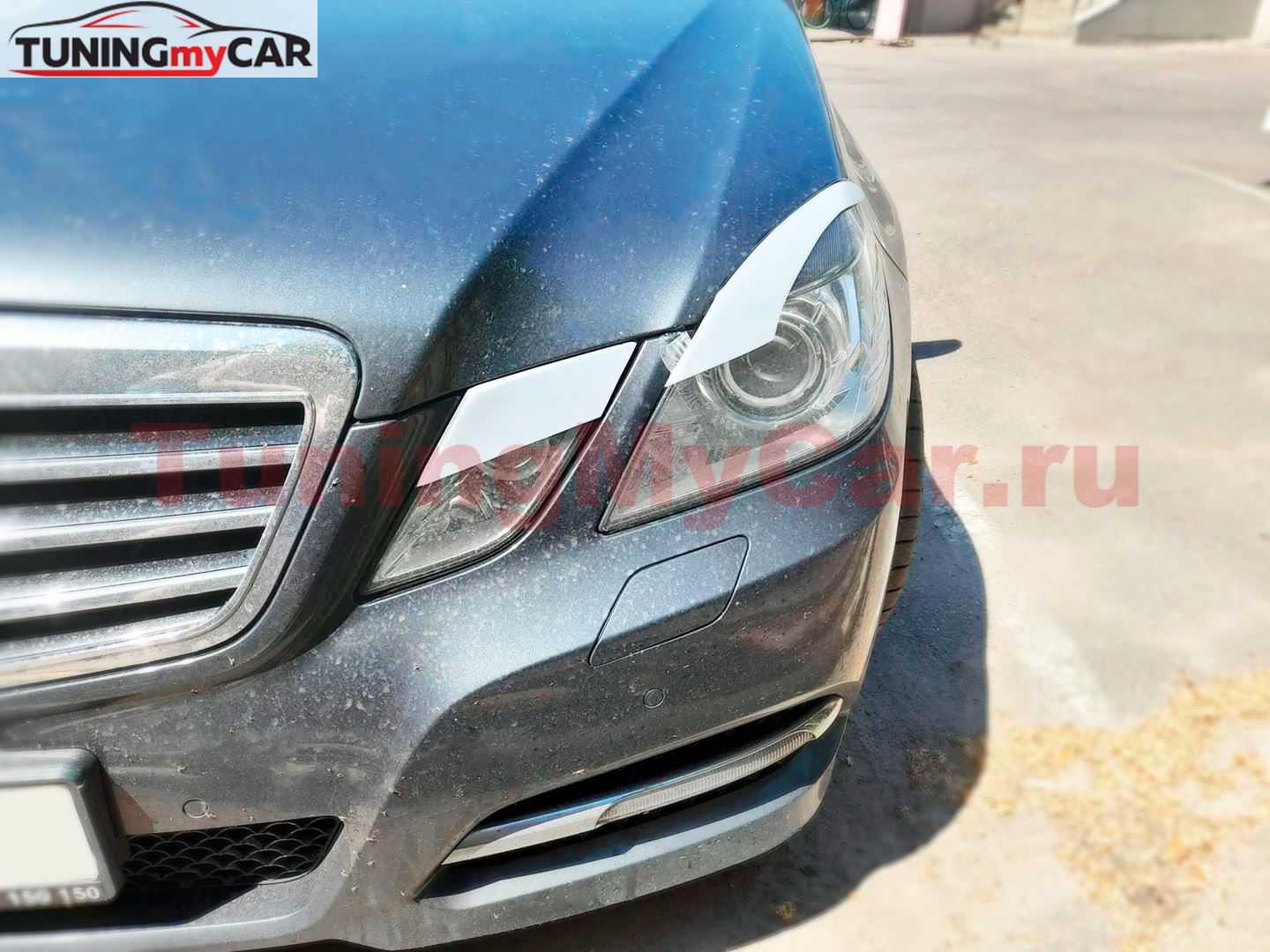 Накладки на фары (реснички) для Mercedes-Benz E-Class 212 2009-2013