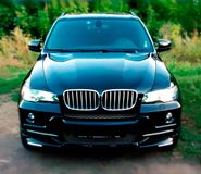 Накладки на фары (реснички) широкие для BMW X5 E70 (БМВ Х5 Е70) 2006 - 2013