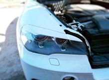 Накладки на фары (реснички) широкие для BMW X5 E70 (БМВ Х5 Е70) 2006 - 2013