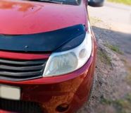 Накладки на передние фары (Реснички) Renault Sandero 2009-2013, Sandero Stepway 2009-2013