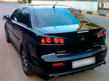 Накладки на задние фонари Mitsubishi Lancer 10 (седан) 2007-2017