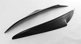 Накладки на передние фары (реснички) Mazda 3 седан 2013-2016