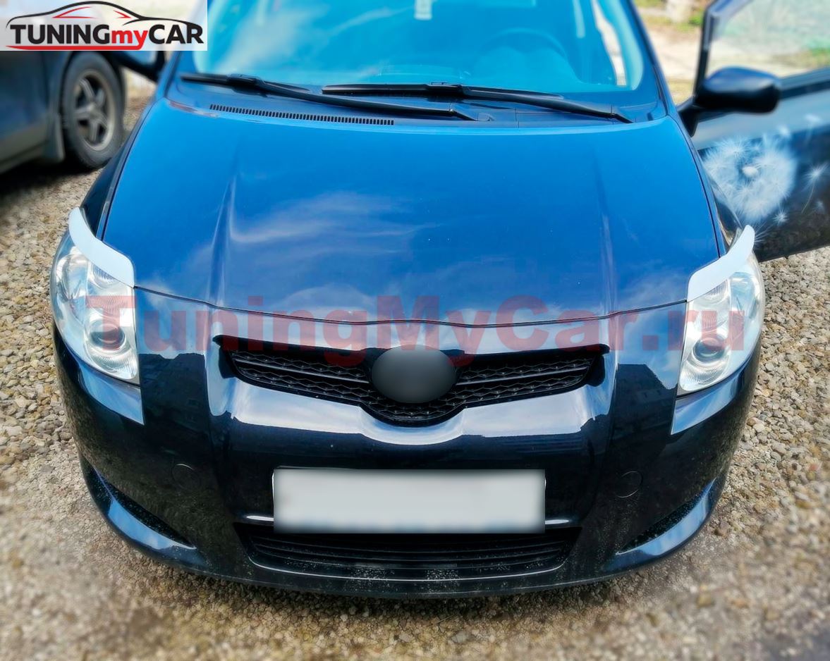 Накладки на фары (реснички) для Toyota Auris 2006-2012