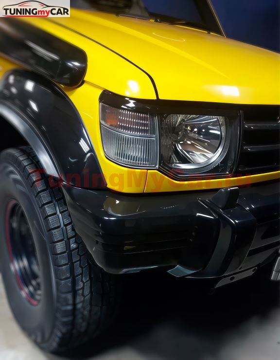 Накладки на фары (реснички) для Mitsubishi Pajero 1991-1997 рынок Япония