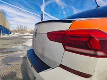 Лип-спойлер (Узкий) для Volkswagen Polo VI 2020-2022