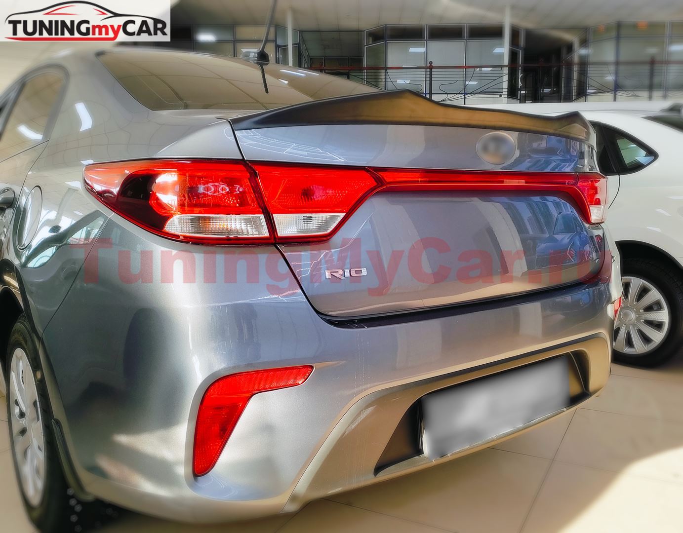 Лип спойлер (M4 Style) для Kia Rio IV 2016-2020 (дорестайлинг)