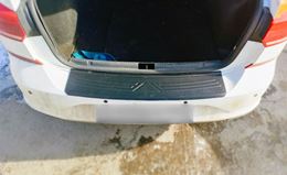 Накладка на задний бампер со скотчем для Volkswagen Polo VI 2020-2022