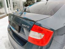 Лип спойлер для Skoda Rapid 2012-2017