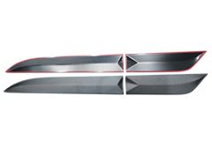 Молдинги на двери (Под покраску) для Hyundai Solaris седан 2010-2014 (l дорестайлинг)