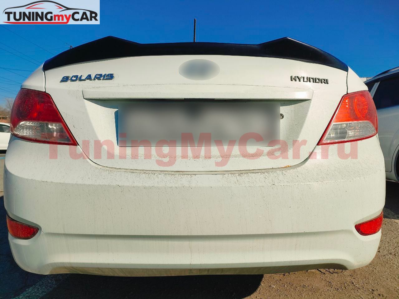 Лип-спойлер для Hyundai Solaris 2010-2014 M4-Style