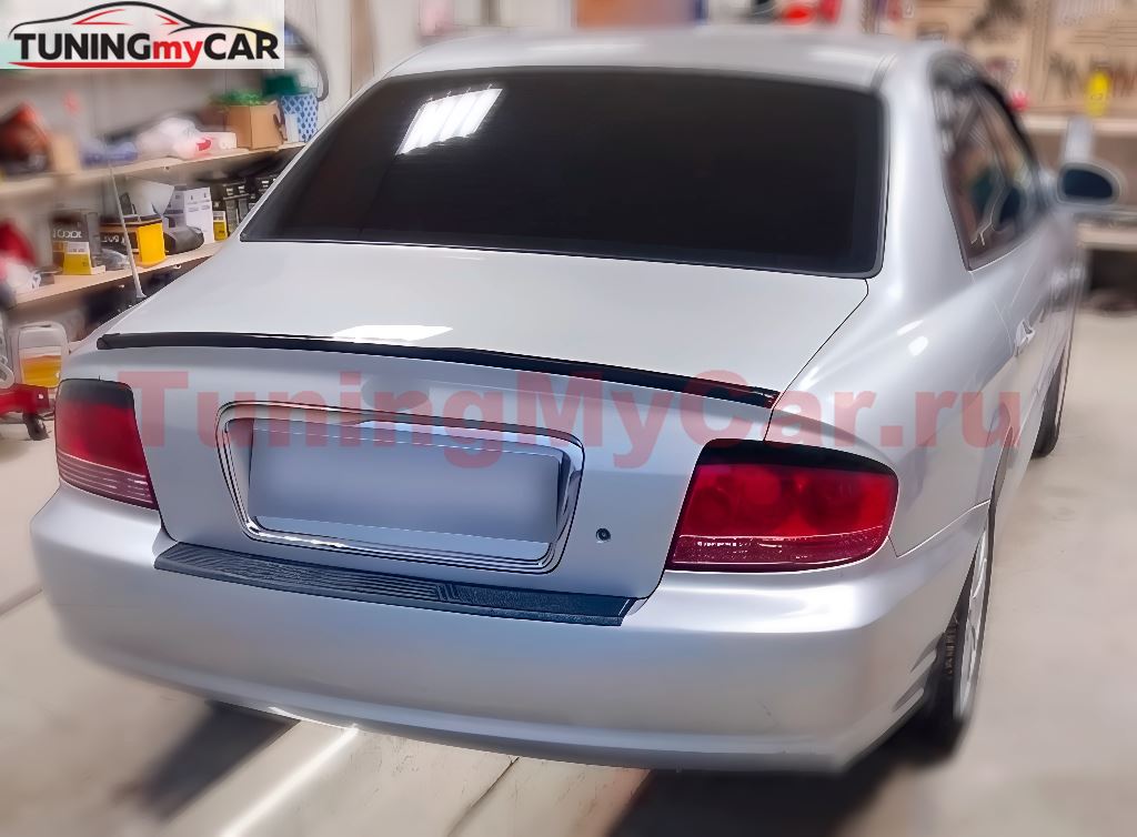 Накладки на задние фонари (реснички) для Hyundai Sonata IV (EF) 2001-2012 (рестайлинг)