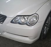Реснички на фары для Toyota Mark X120 2004-2009