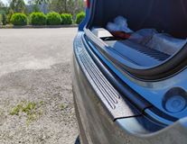 Накладка на задний бампер со скотчем для Lada Iskra 2024+