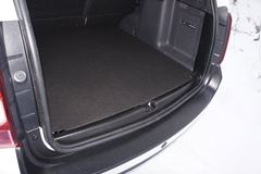 Накладка на порожек в проем багажного отделения для Renault Duster и Nissan Terrano (матовая)