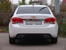 Диффузор заднего бампера для Chevrolet Cruze var№2 (текстурный пластик) 2008-2012