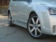 Пороги "Sport" 3D для Ford Focus 2 (хетчбек) 