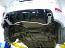 Разводка (без насадок) на две стороны для Диффузора "Sport" Ford Focus 2 (хетчбек) 3-5D