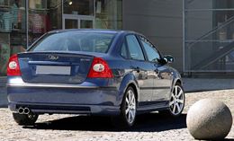 Юбка заднего бампера "MS" (седан) для Ford Focus 2