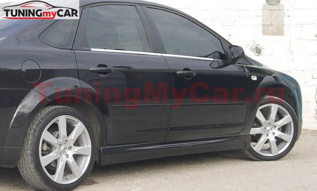 Пороги "ICС" для Ford Focus 2 2004-2011 (седан, хетчбек 3-5D)