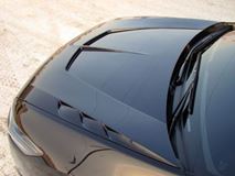 Капот пластиковый "Agressive Sport" для Honda Accord VIII 2008-2012/Acura TSX (CU2) Var №2 (с прорезанным центральным воздуховодом)