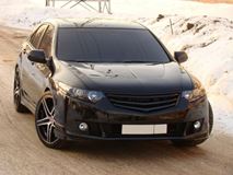 Капот пластиковый "Agressive Sport" для Honda Accord VIII 2008-2012/Acura TSX (CU2) Var №2 (с прорезанным центральным воздуховодом)