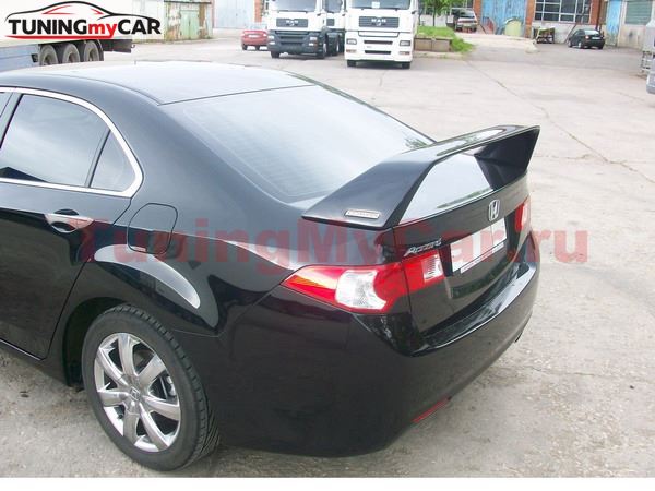 Спойлер высокий "MUGEN Style" var№1 для Honda Accord VIII 2008-2012 / Acura TSX (CU2)