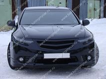 Планка в решетку радиатора "SPORT" для Honda Accord VIII 2011- / Acura TSX (CU2) 