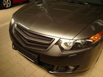 Планка в решетку радиатора "SPORT" для Honda Accord VIII 2008- / Acura TSX (CU2)var №2 без логотипа Honda