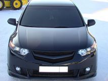 Планка в решетку радиатора "SPORT" для Honda Accord VIII 2008- / Acura TSX (CU2)var №2 без логотипа Honda
