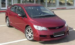 Юбка переднего бампера для Honda Civic 4d