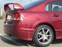 Юбка заднего бампера для Honda Civic 4d 2006-2012