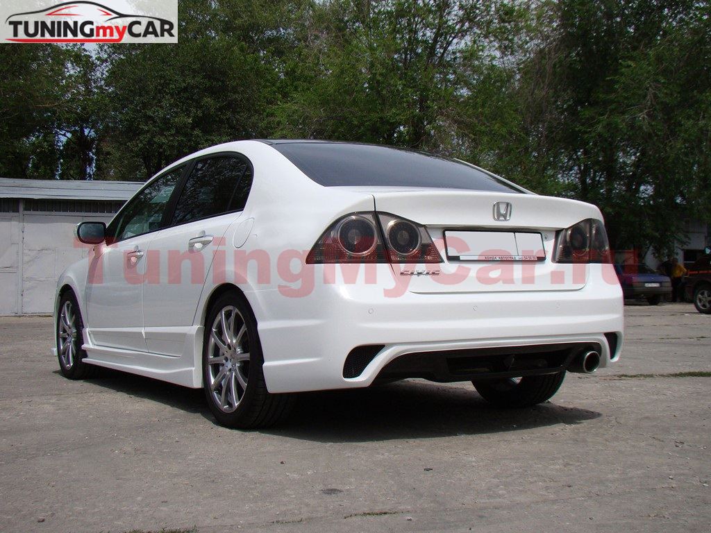 Пороги для Honda Civic 4d INGS Extreem