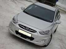 Реснички на фары для Hyundai Solaris (2010-2014)