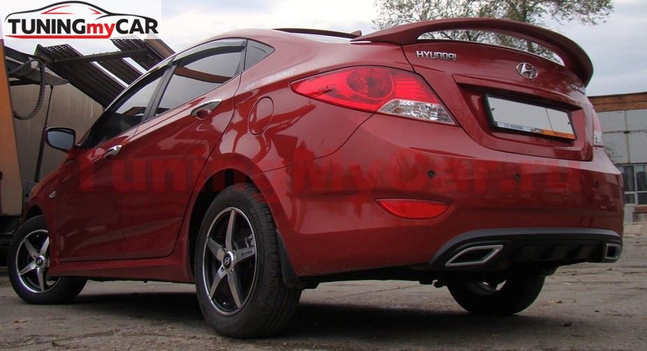 Спойлер высокий для Hyundai Solaris