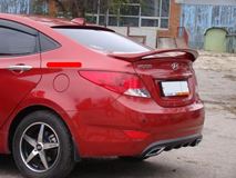 Спойлер высокий для Hyundai Solaris