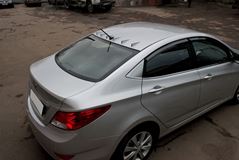 Аэродинамический рассекатель на крышу 6 плавников для Hyundai Solaris