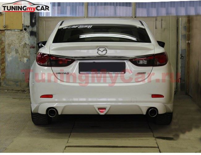Диффузор заднего бампера для Mazda 6 2013- var№1