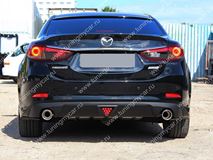 Диффузор заднего бампера для Mazda 6 2013- var№1