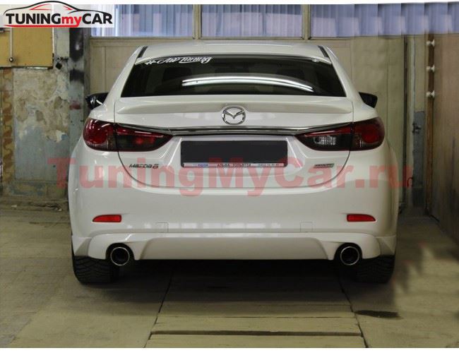 Диффузор заднего бампера для Mazda 6 2013- var№3