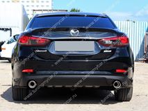 Диффузор заднего бампера для Mazda 6 2013- var№3